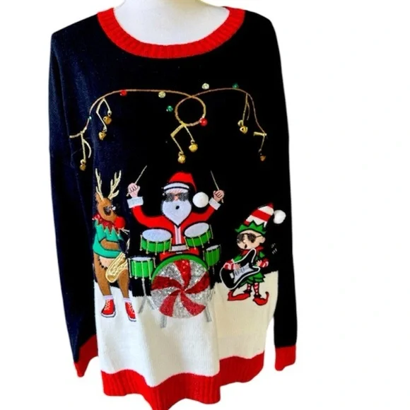 It’s Our Time ladies vintage Christmas sweater 2X very good condition - Picture 2 of 14